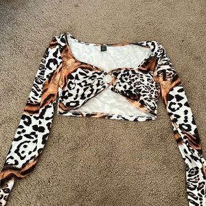 Cheetah long sleeve top